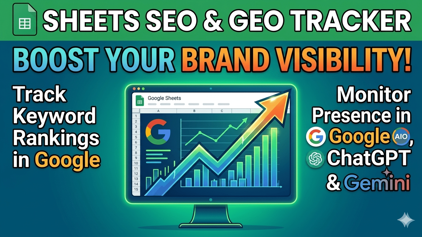 Cheap rank tracking in Google Sheets for Google, ChatGPT and Gemini.